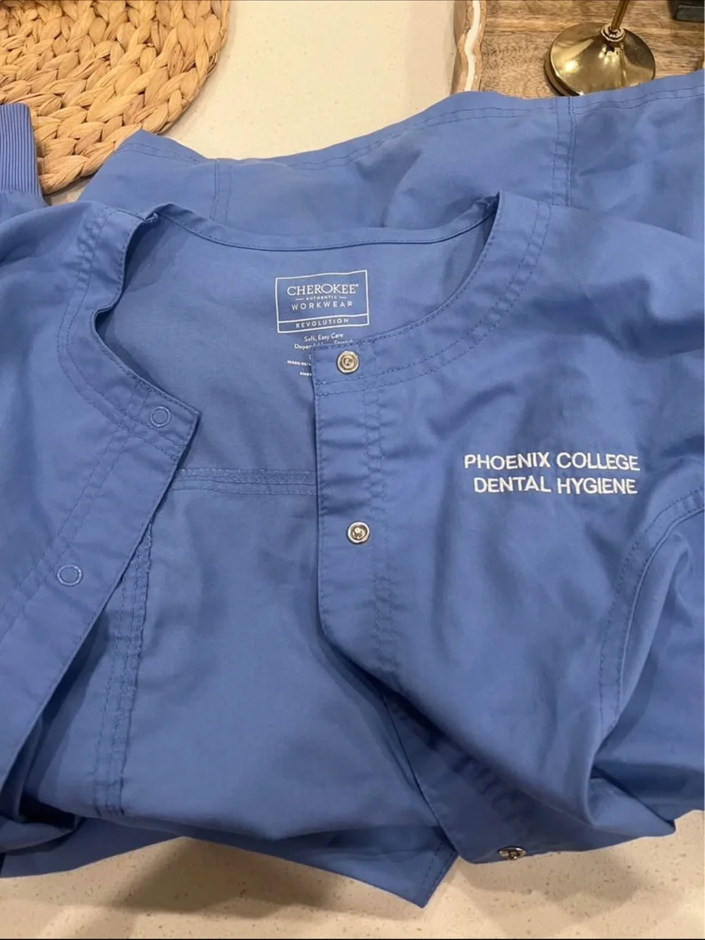 Dental Scrub Top, pants and lab jacket for Phoenix College DH 🦷